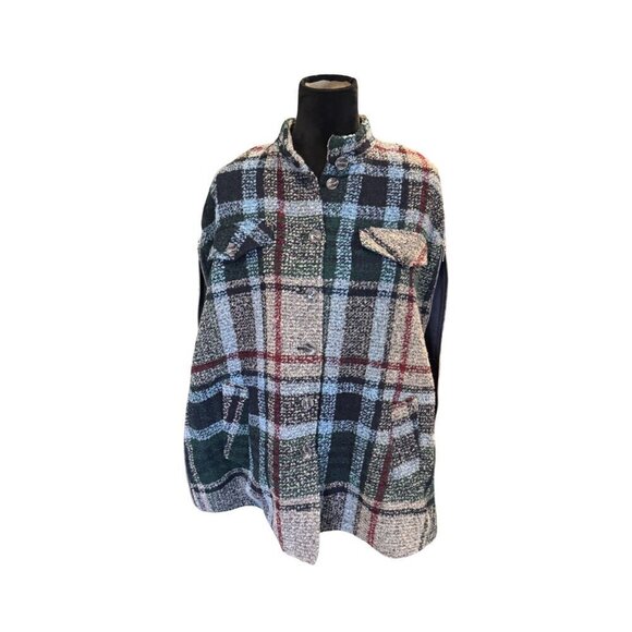 Andersen & Lauth Anthropologie Women's Plaid Capulet Shall One Size - Picture 1 of 9